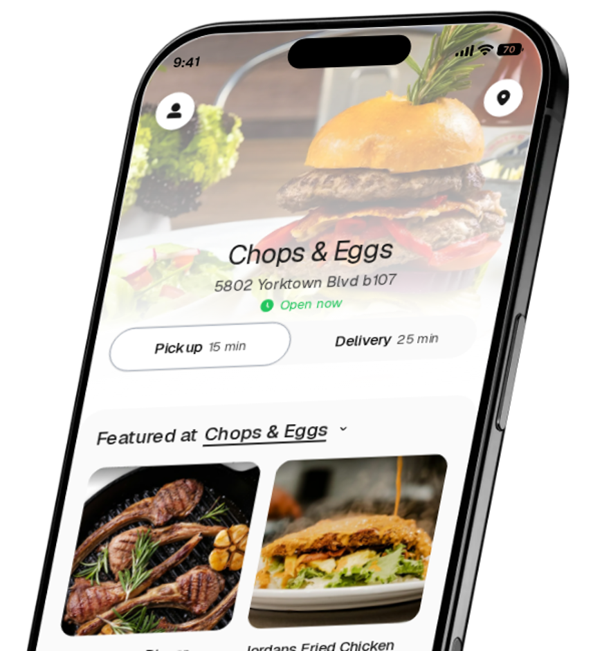 Chops & Eggs app preview