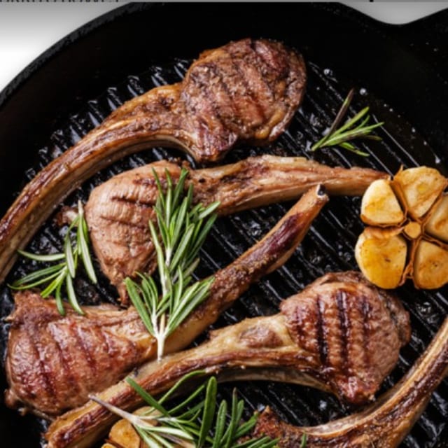 Lamb Chops Dinner.