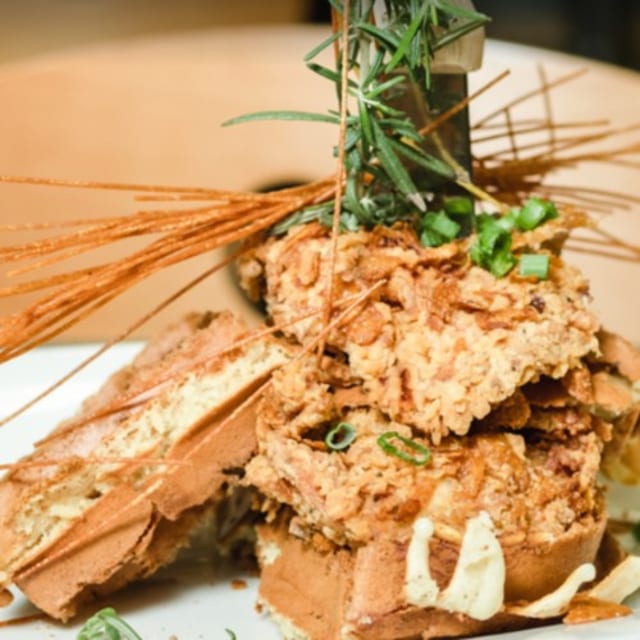 Chef Jordan's Chicken & Waffle.