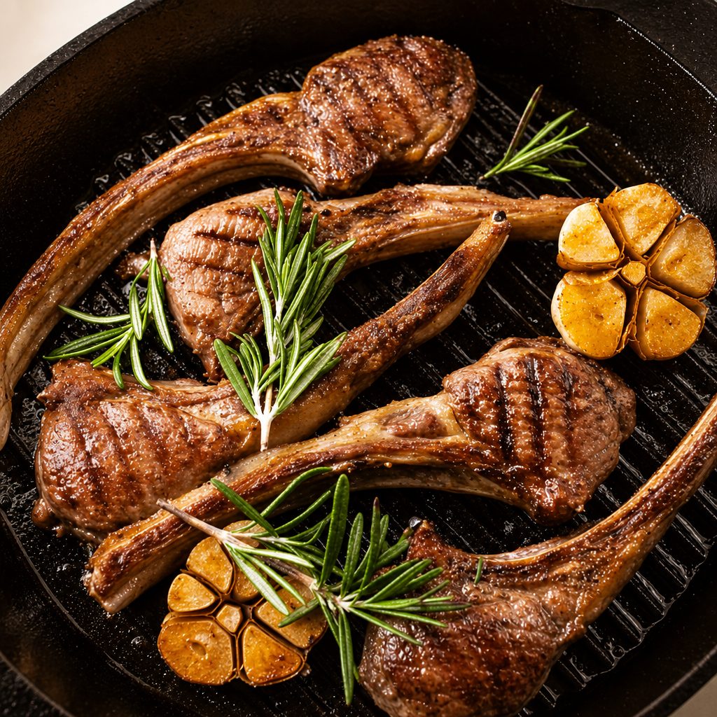 Lamb Chops Dinner.