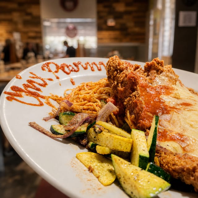 Chicken parmigiana.