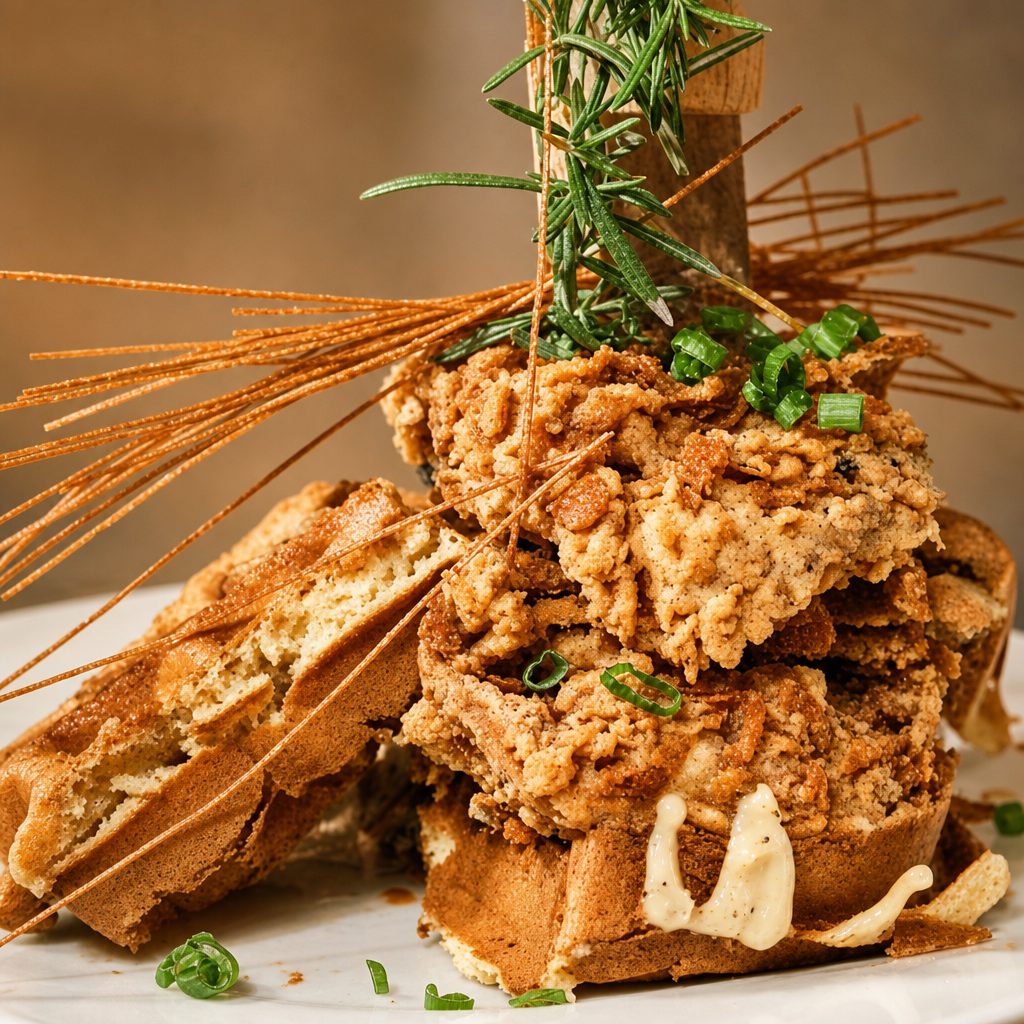 Chef Jordan's Chicken & Waffle.