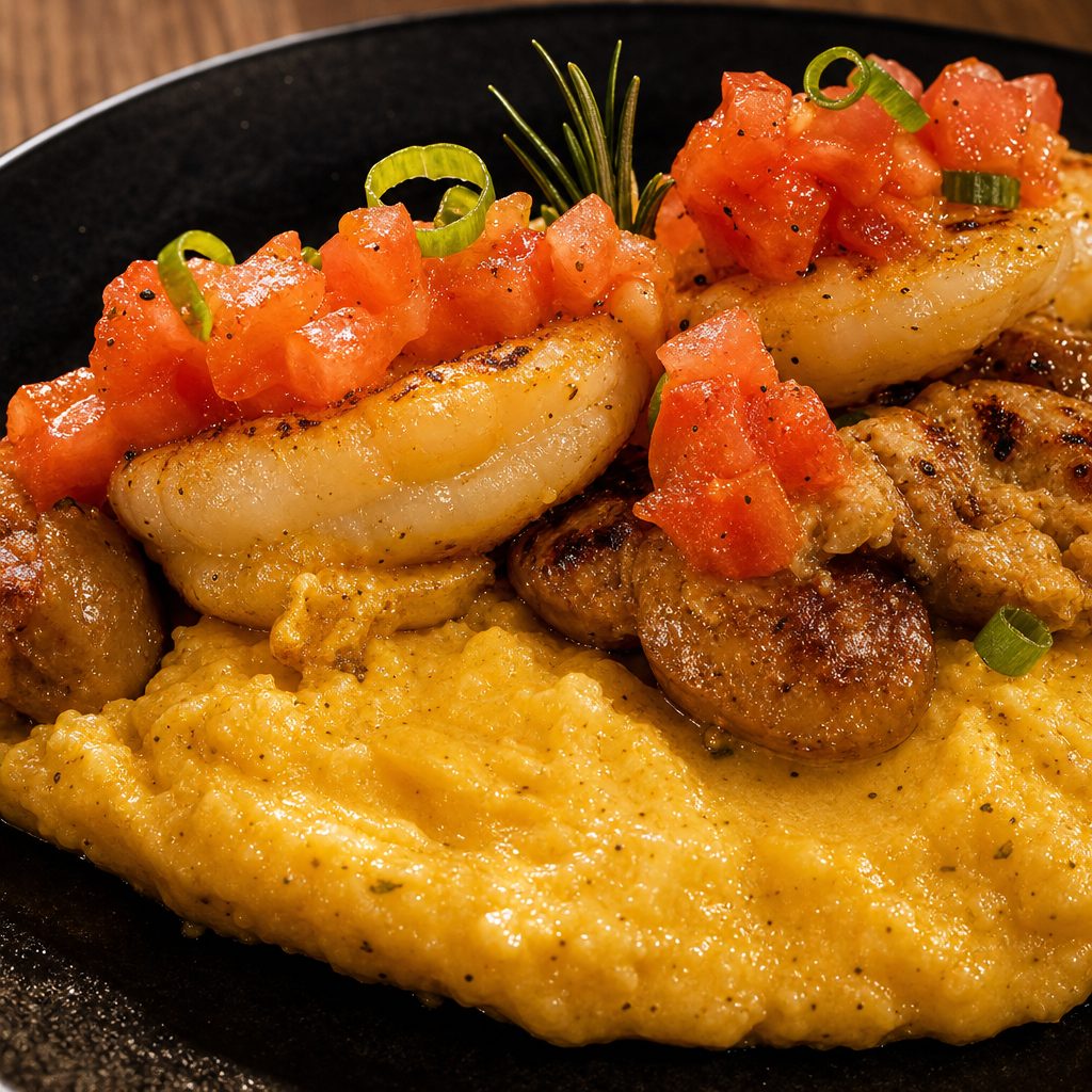 Seafood Omelet.