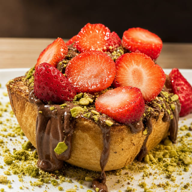 Dubai Chocolate French Toast.
