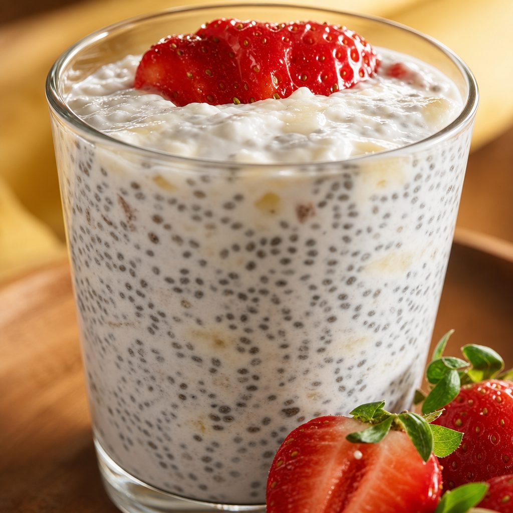 Chia Cup with Fruits and Granola.